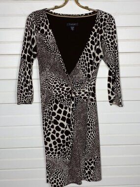 Laundry By Shelli Segal Animal Print Wrap Dress